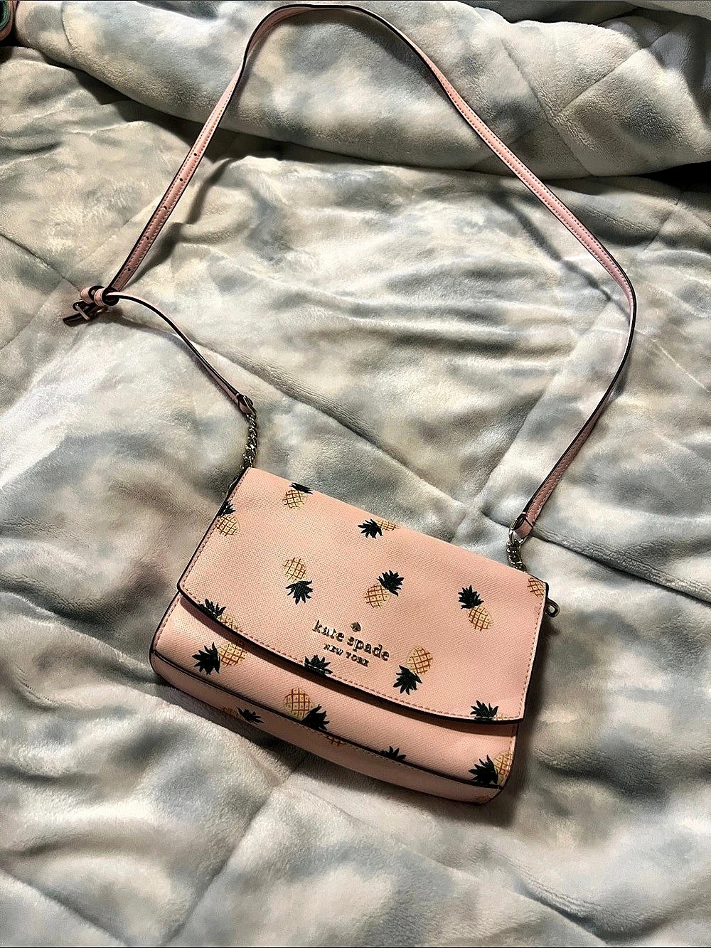 kate spade Pineapple Print Crossbody in Pink